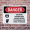 Signmission Chlorine Hazard Area Danger Sign, Plastic, 10in W x 7in L, 2PK OS-2PACK-DS-P-710-L-1934 - alternate 4